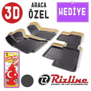 Rizline Dacia Lodgy 12- Havuzlu 3D Oto Paspas+Hediye