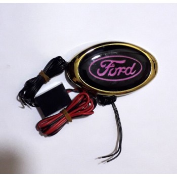 Işıklı Ford Amblemi, Ön Panjur, Kaput Arması Mavi Floresan 9x5 cm