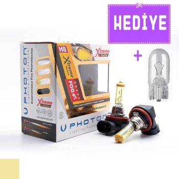 Photon H8 Xtreme Yellow 3000K Sarı Sis, Kar Oto Far Ampulu Photon H8 Xtreme Yellow 3000K Sarı Sis, Kar Oto Far Ampulu