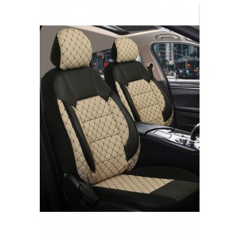 Pumas İnci Jakar Kapitone Nakışlı Ortopedik Oto Koltuk Kılıfı Komple