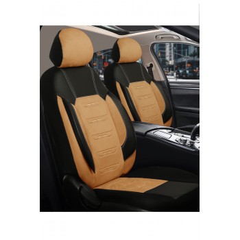 Pumas Orijinal Jakar Düz Nakışlı Ortopedik Oto Koltuk Kılıfı Komple